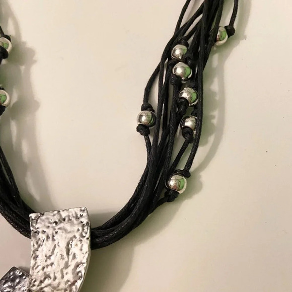 Fashion Necklace Multi Row Layered 24 Inch Statement Piece Necklace - Picture 4 of 12